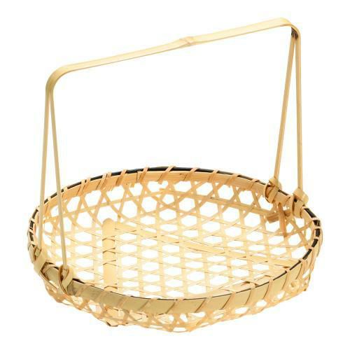 百合 手付篭 18cm