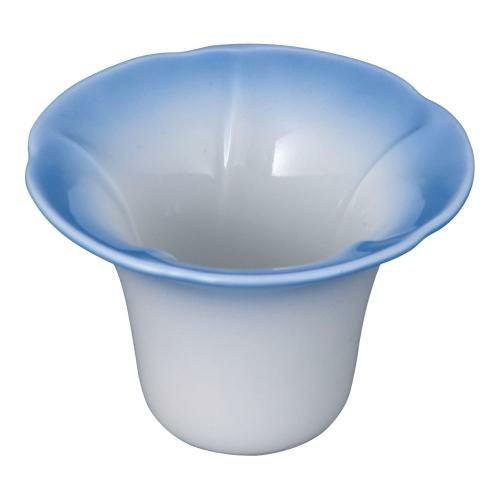 陶器 朝顔 珍味入 青