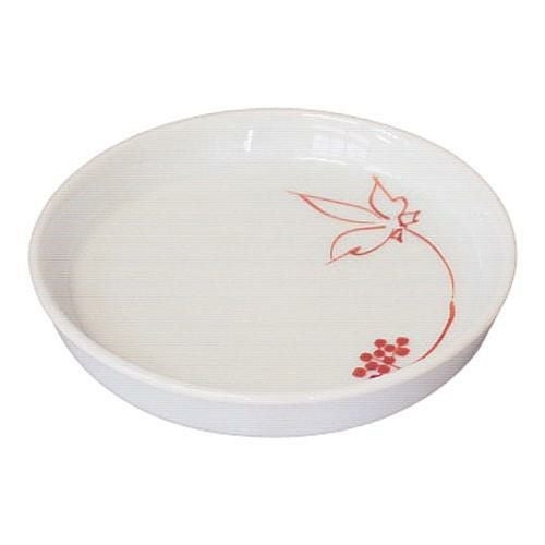 そば薬味皿 うこぎ(赤) 2707-360