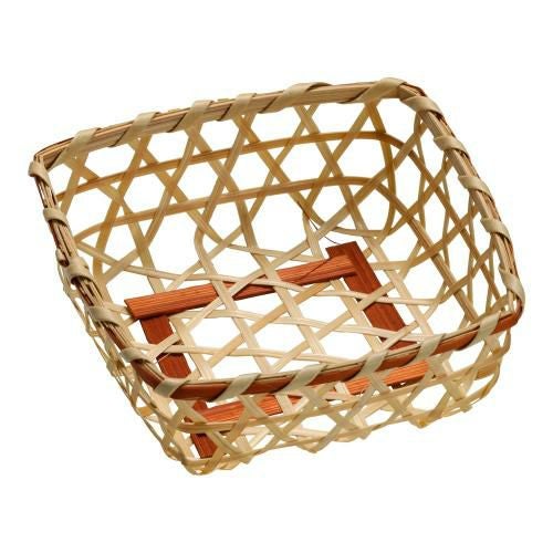 竹製 珍味籠(10個入) 3022 ミニ角8 ブラウン