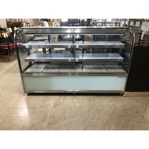 中古】対面冷蔵ショーケース 大穂製作所 OHGU-Td-1800B 幅1800×奥行500