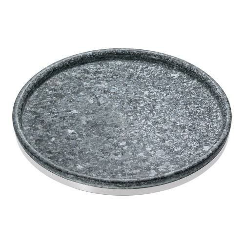 長水石焼マルチプレート補強リング付 YS-0828B 28cm