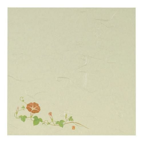 5寸懐紙 四季の花(100枚入) S5-9 朝顔