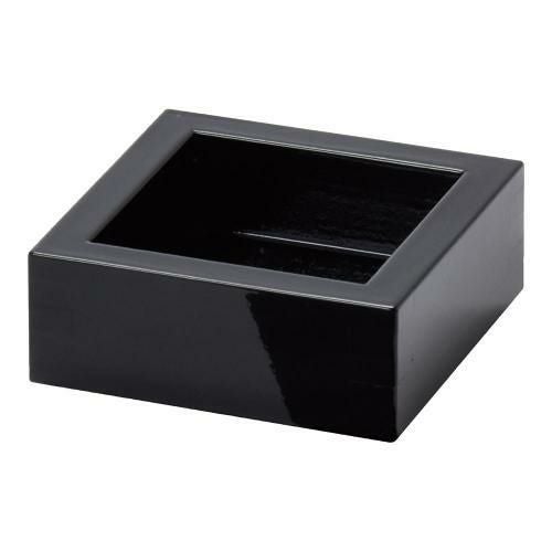 スタッキング桧・1/2合桝 黒塗装付