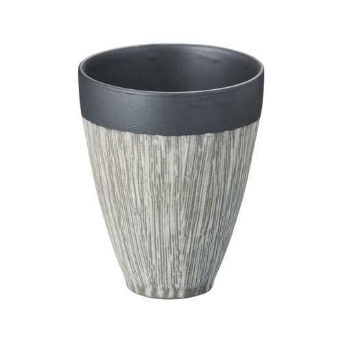 櫛目彫フリーカップ ブラック D03-110