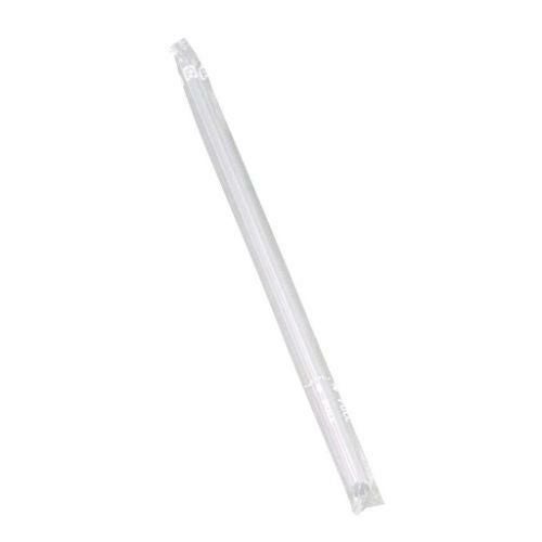 カラーストロー(500本入)ストレート クリア 6×210