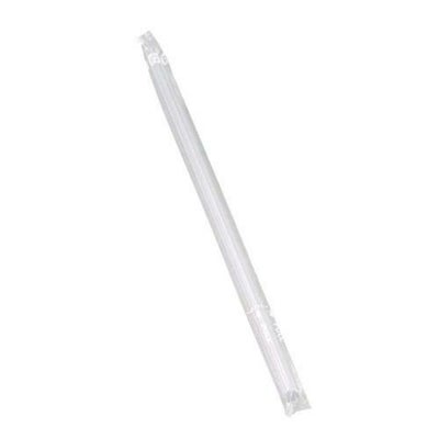 カラーストロー(500本入)ストレート クリア 6×210