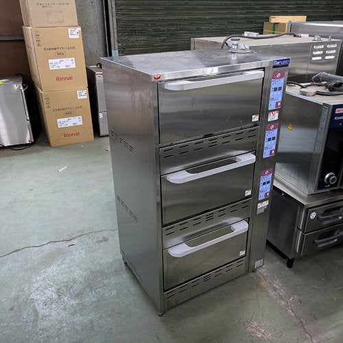 中古】立体炊飯器 北澤産業 KRA-100N 幅748×奥行707×高さ1200 都市ガス