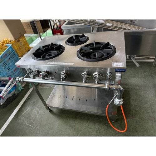 中古】内管式ガステーブル マルゼン MGTX-126E 幅1200×奥行600×高さ800