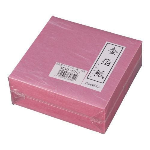 金箔紙ラミネート 桃 (500枚入) M30-652