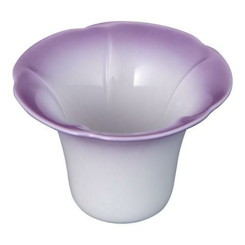 陶器 朝顔 珍味入 紫