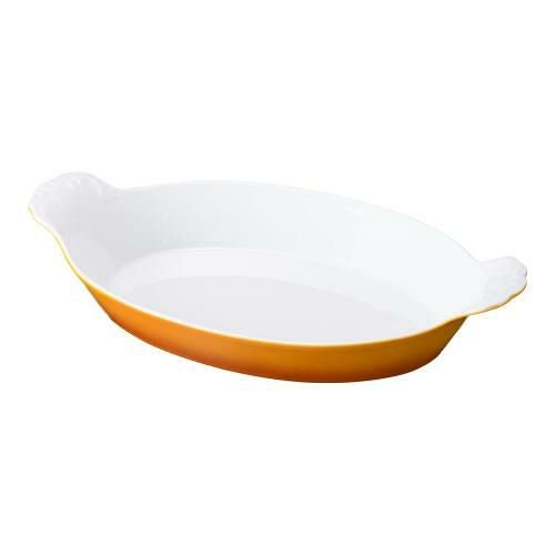 シェーンバルド オーバルグラタン皿 茶 (手付) 0298-28B