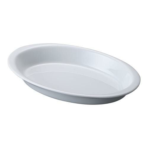 シェーンバルド オーバルグラタン皿 白 (ツバ付)1011-20W