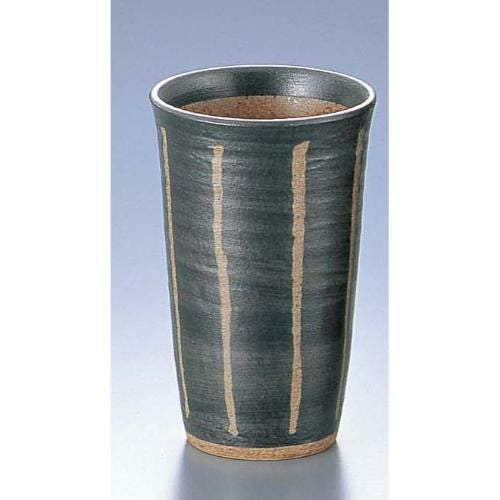 彫十草カップ 黒 D03-23(小)