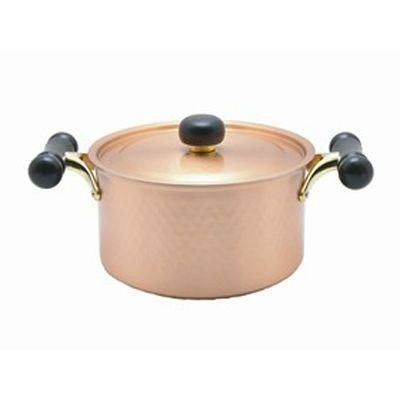 銅IHアンティック 両手鍋 IH-102 20cm