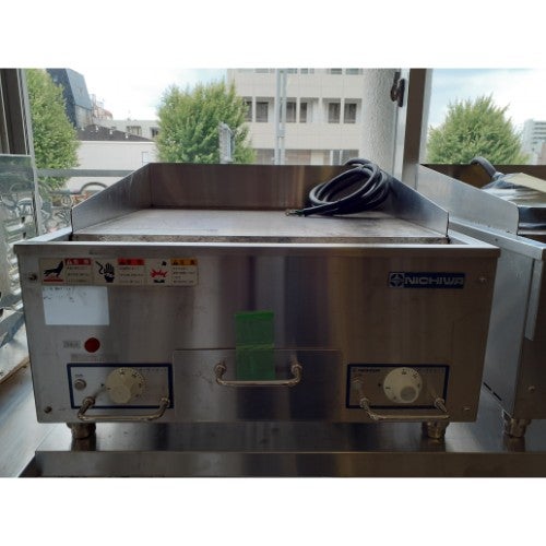 業界最長1年保証】【中古】電気グリドル 北沢産業 ER-90 幅900×奥行600