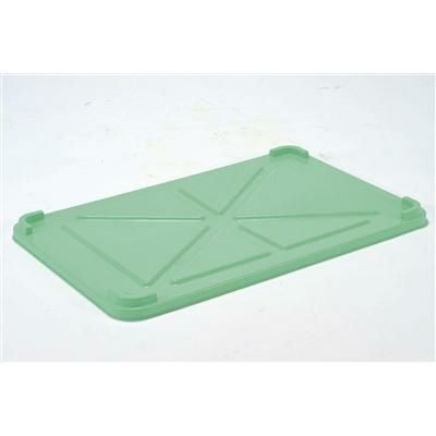 EBM PPカラー番重 蓋 特大 グリーン(サンコー製)