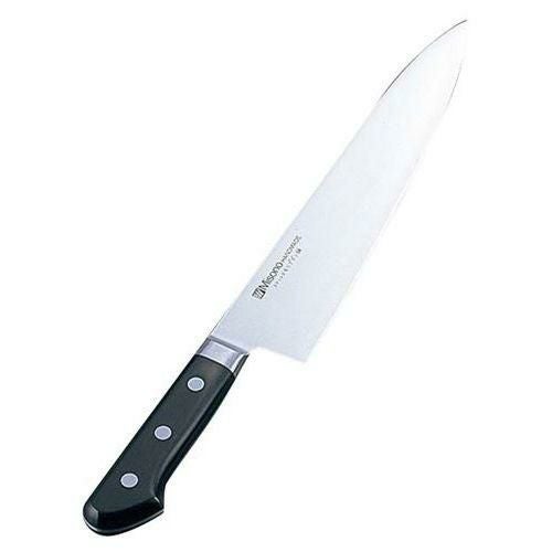 包丁 牛刀 24cm ツバ付 モリブデン鋼 ミソノ(No.513) 両刃 /※総額15000円以上購入で