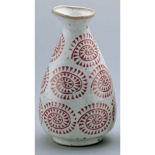 朱タコ唐草徳利 大 D02-35