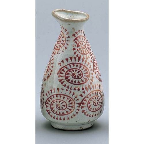 朱タコ唐草徳利 小 D02-36