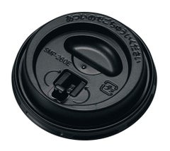 エンボスカップ 260ml用蓋(50個入)リフトアップタイプ黒 CRU2650EBK