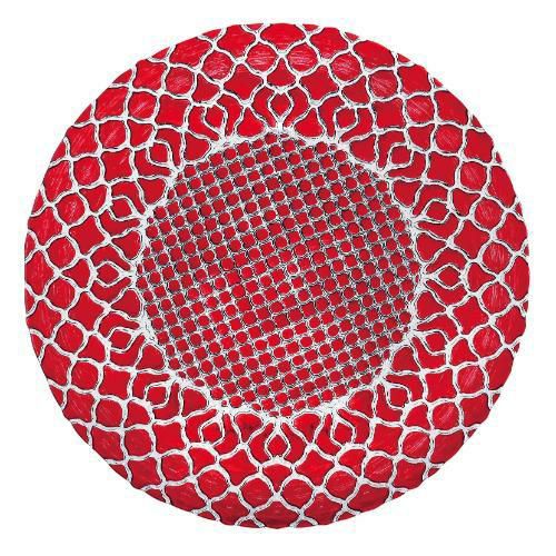 ハナ プレート レッド 28cm HA2801RD