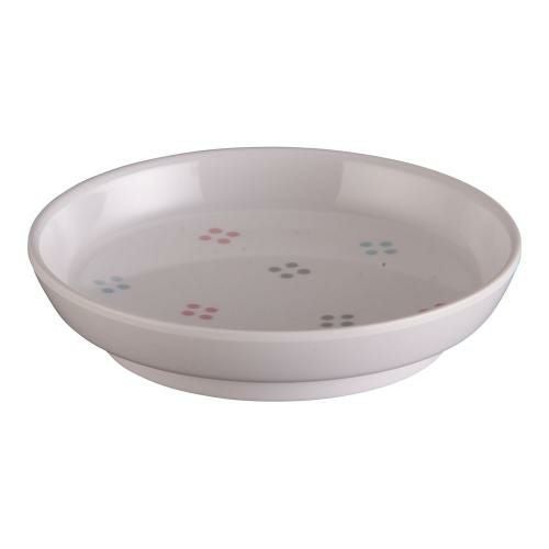 メラミン「花紋」小皿 M-8-KA