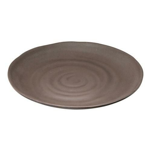マイン メラミンウェア 茶 丸皿φ28 M11-560