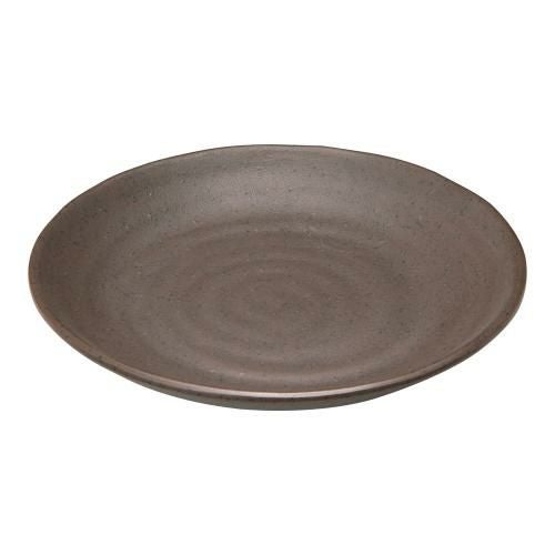 マイン メラミンウェア 茶 丸皿φ13 M11-565