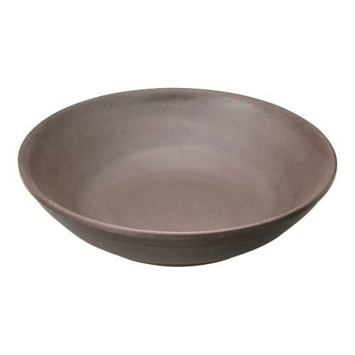 マイン メラミンウェア 茶 丸深皿 大 M11-566