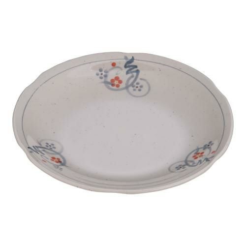 メラミン「かりん」丸皿 中 M-401-K