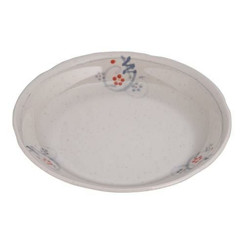 メラミン「かりん」丸皿 M-402-K