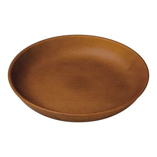 WOOD ラウンドプレート 21cm ブラウン