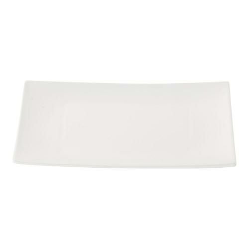 スパッツィオ レクタンギュラープレート白 (M)9インチ