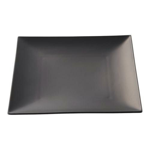 スパッツィオ スクエア プレート 黒 (L)10 1/2インチ