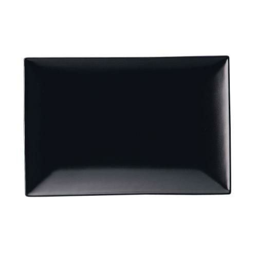 スパッツィオ レクタンギュラープレート黒 (M)9インチ