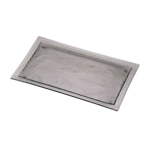 タイガーグラス レクタンギュラープレート 061-192-11 グレー