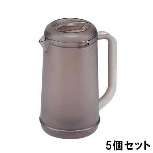 BK ノンウェットピッチャー ブラウン 1.2L 二重構造【弁慶 ウォーターピッチャー】【5個セット】