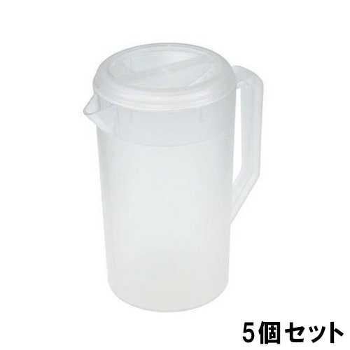 ウォーターピッチャー 抗菌剤入 クリア EBM【5個セット】