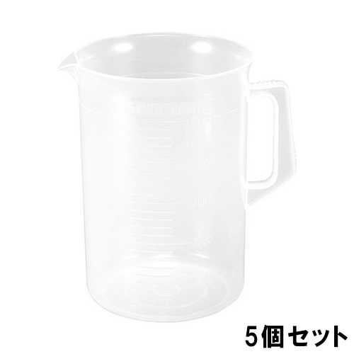 ポリプロピレン 手付 ビーカー 1032 3L【5個セット】