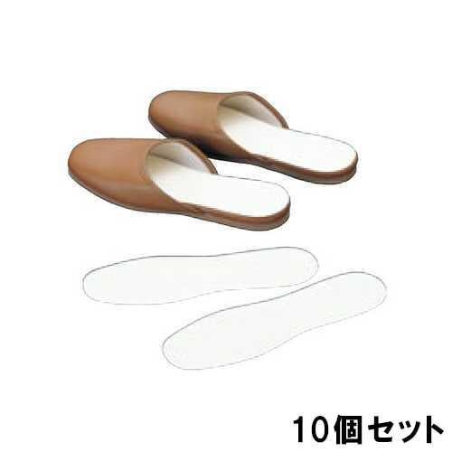 スリッパ 中敷シート 和紙君(個別包装無) ZA-01A 幅80×奥行255(mm) 1セット100組入【10個セット】