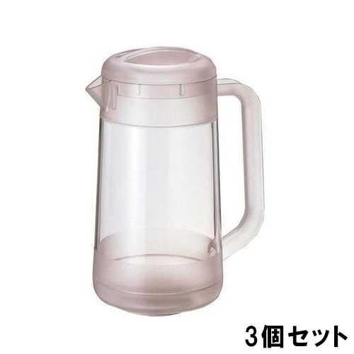 BK ポリカーボネイト ウォーターポット クリア 2.18L【弁慶 丸型ウォーターピッチャー】【3個セット】