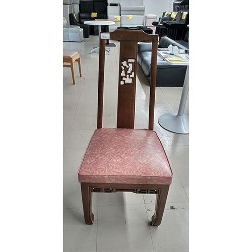 中古】中華風イス 座面レザー 幅450×奥行465 座面高さ：430 【送料別途