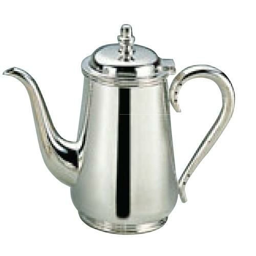 H 洋白 東型 コーヒーポット 2人用 二種メッキ