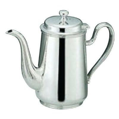 H 洋白 ウエスタン型 コーヒーポット 5人用 二種メッキ