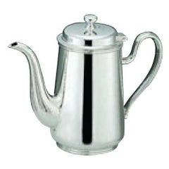 H 洋白 ウエスタン型 コーヒーポット 4人用 二種メッキ