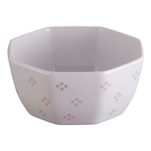 メラミン「花紋」八角鉢 M-78-KA