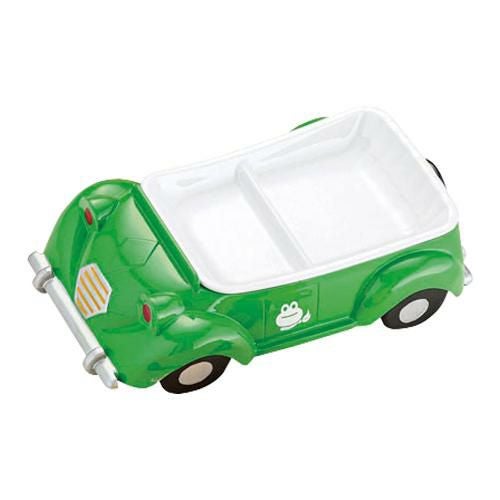 メラミンお子様ランチ皿 オープンカー グリーン