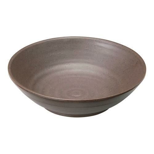 マイン メラミンウェア 茶 丸深皿 中 M11-567