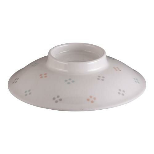 メラミン「花紋」飯椀 蓋 M-355-KA